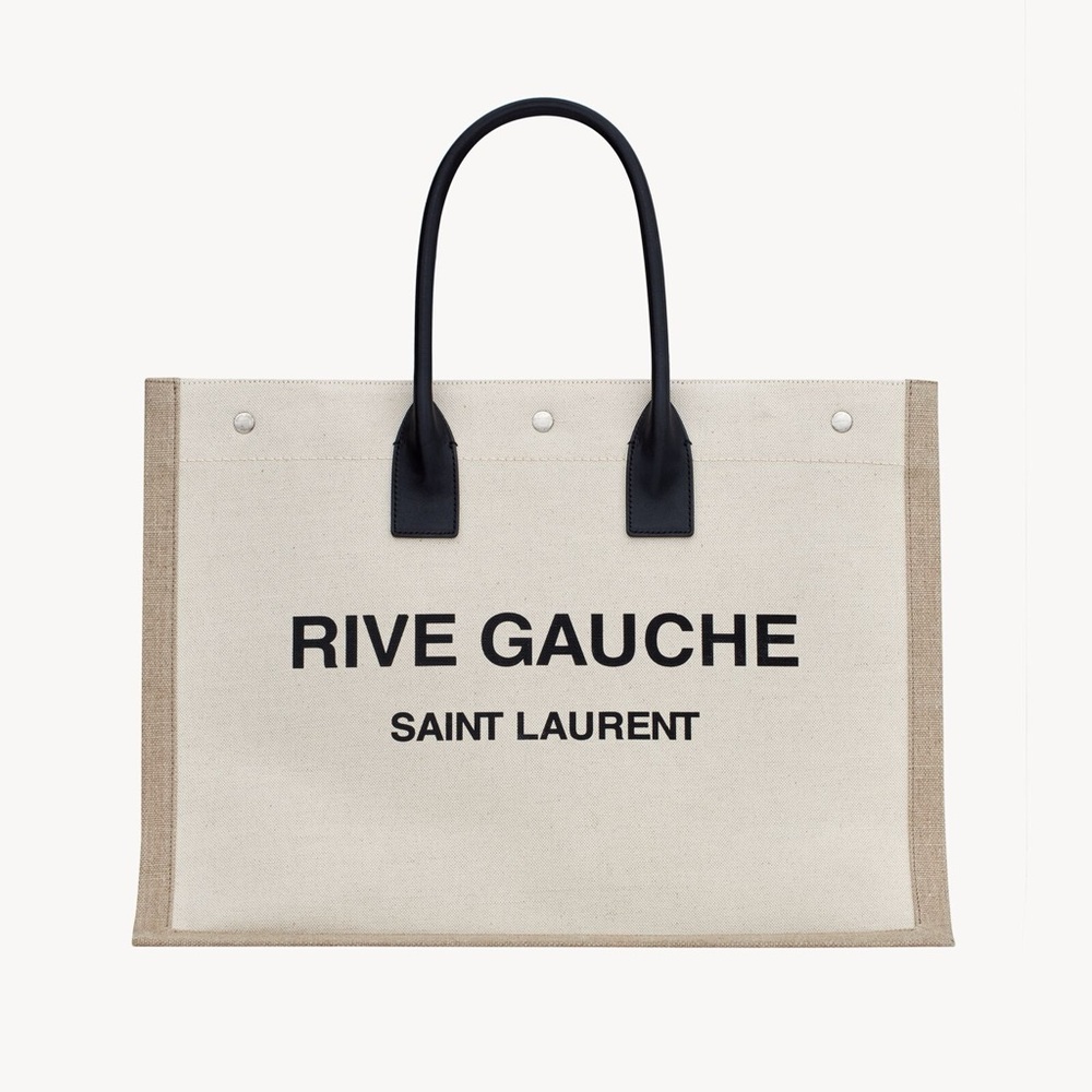 Yves Saint Laurent Rive Gauche Canvas Tote - Picture 2 of 11